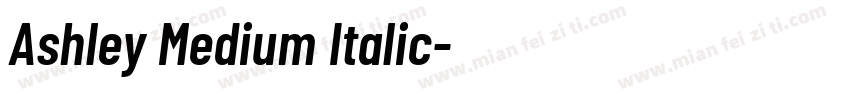 Ashley Medium Italic字体转换